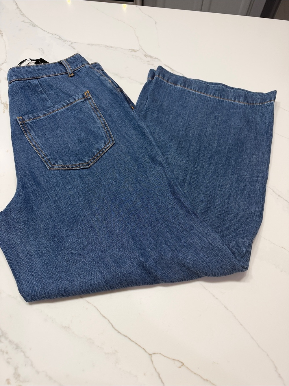 Velvet Heart Wide Leg Jeans in Blue Wash - Picture 2 of 16
